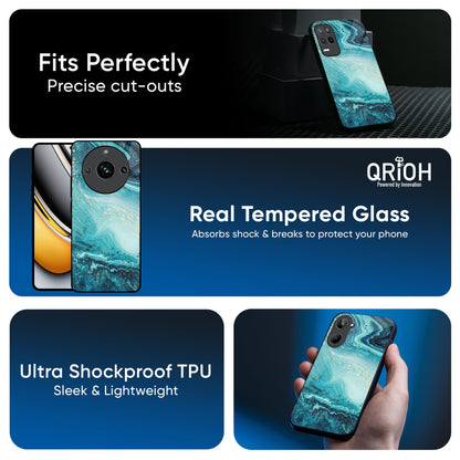 Sea Water Glass Case for Realme 13 5G