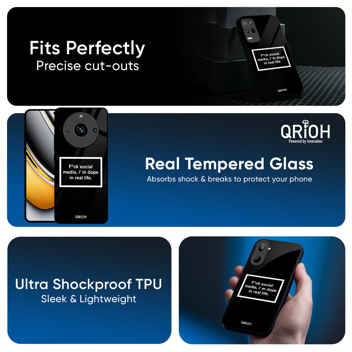 Dope In Life Glass Case for Realme 13 5G