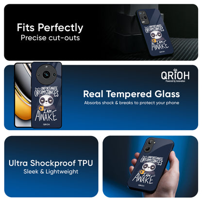 Struggling Panda Glass Case for Realme 13 5G