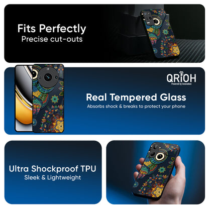 Owl Art Glass Case for Realme 13 Pro Plus 5G