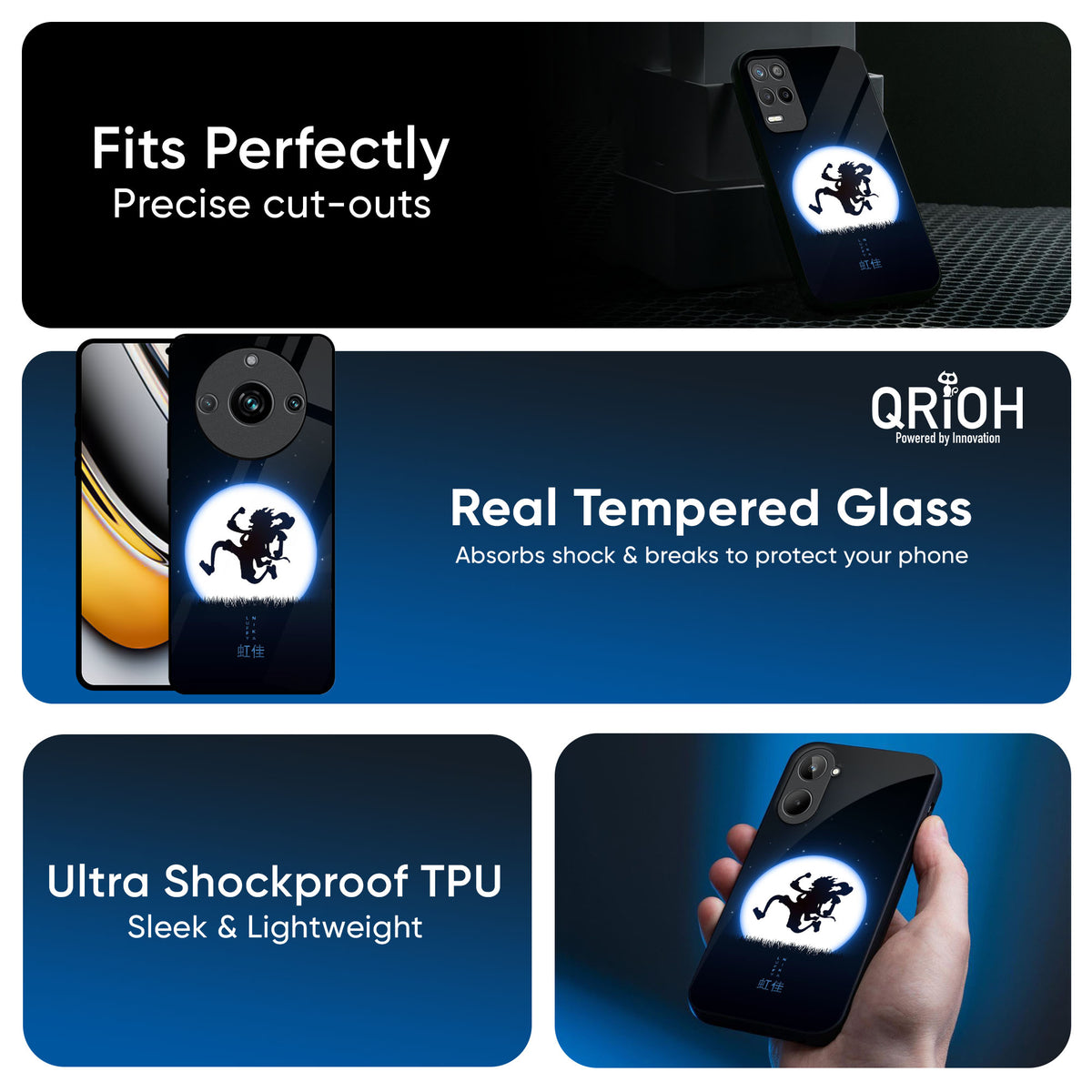 Luffy Nika Glass Case for Realme 13 5G