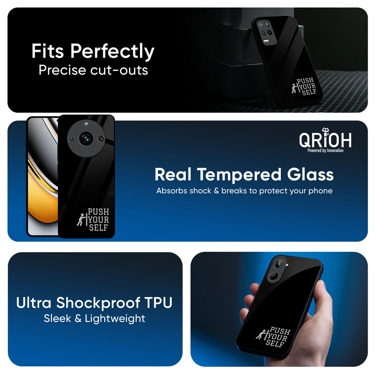 Push Your Self Glass Case for Realme 13 Plus 5G