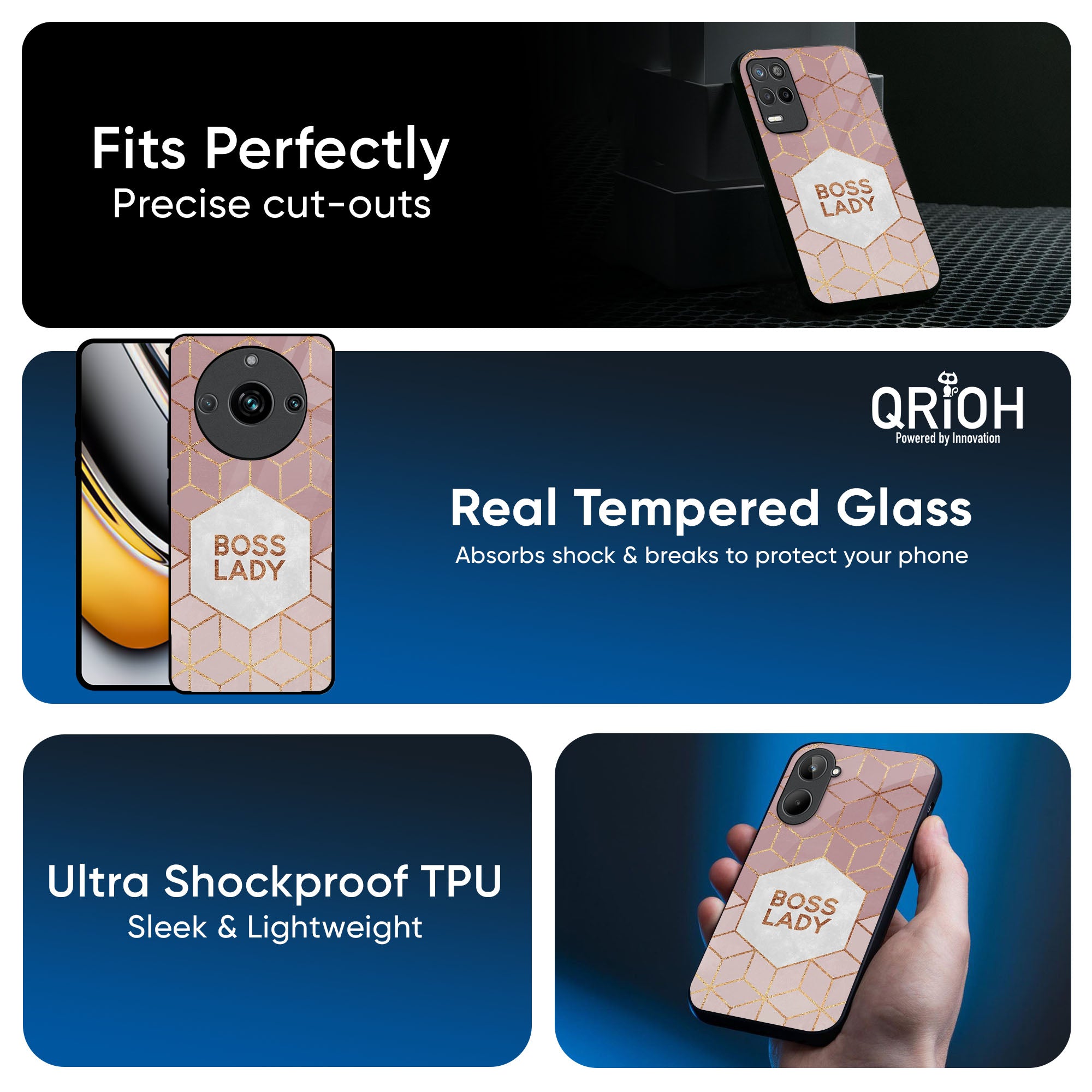 Boss Lady Glass Case for Realme GT7 Pro