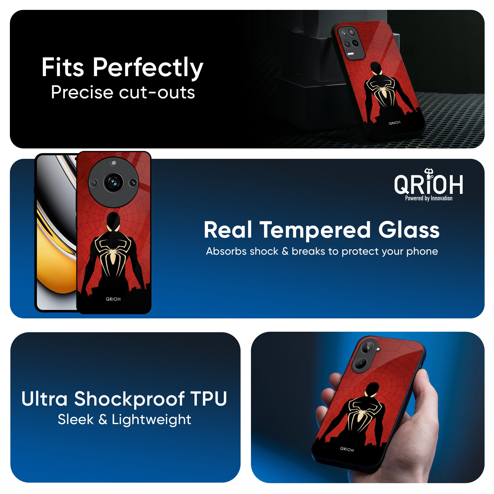 Mighty Superhero Glass Case For Realme GT7 Pro