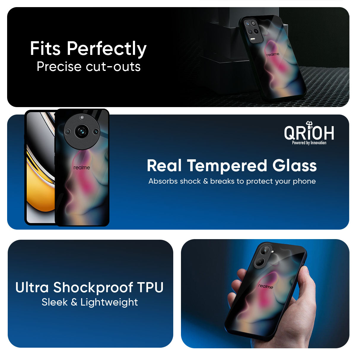 Colorful Palette Glass Case for Realme GT7 Pro