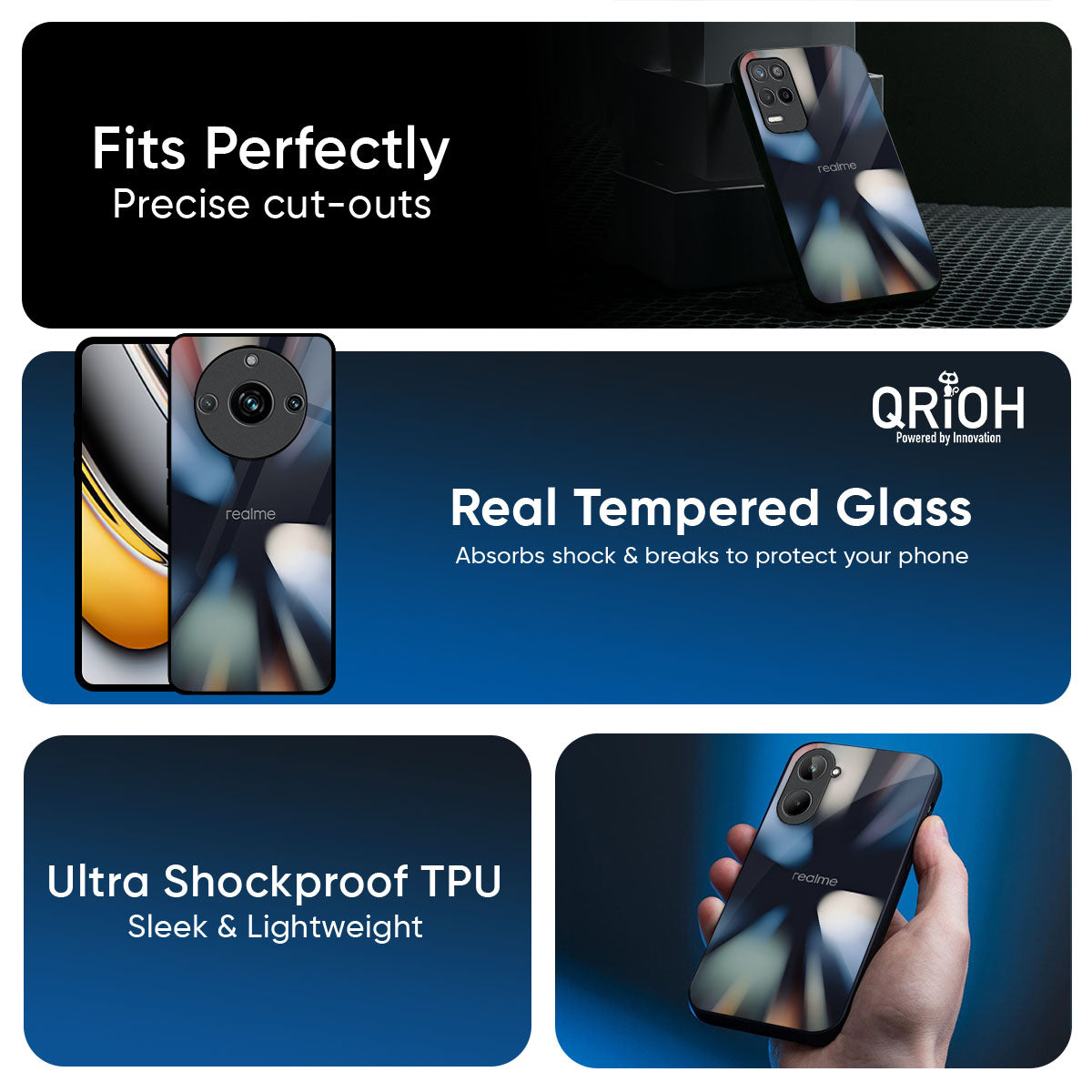 Colorful Illusion Glass Case for Realme GT7 Pro