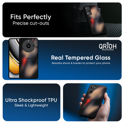 Dark Gradient Glass Case for Realme GT7 Pro