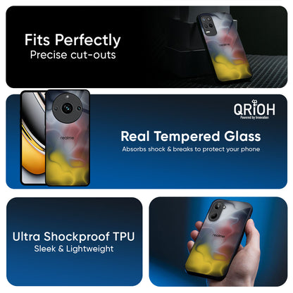 Colorful Smoke Glass Case for Realme GT7 Pro