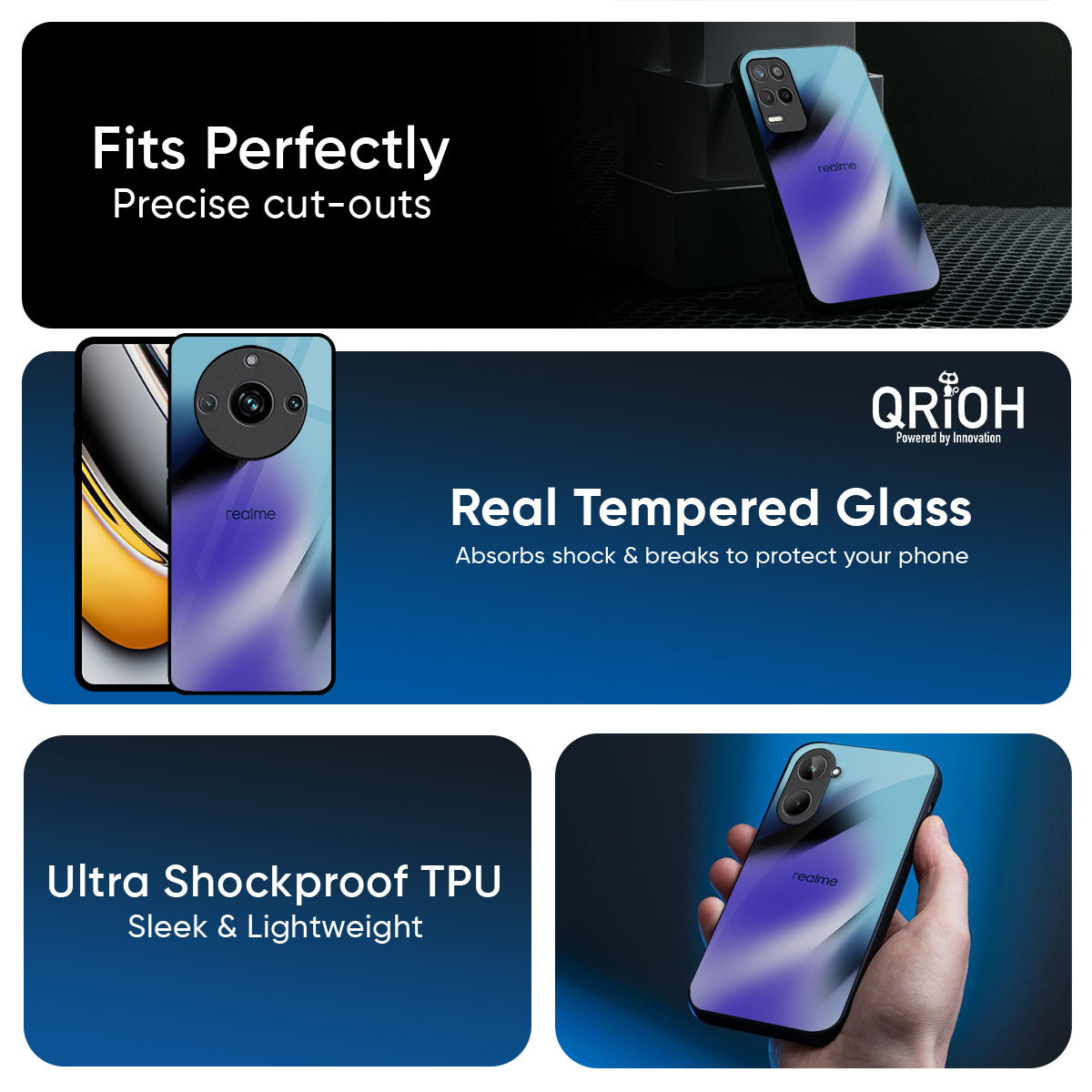 Mystical Gradient Glass Case for Realme GT7 Pro