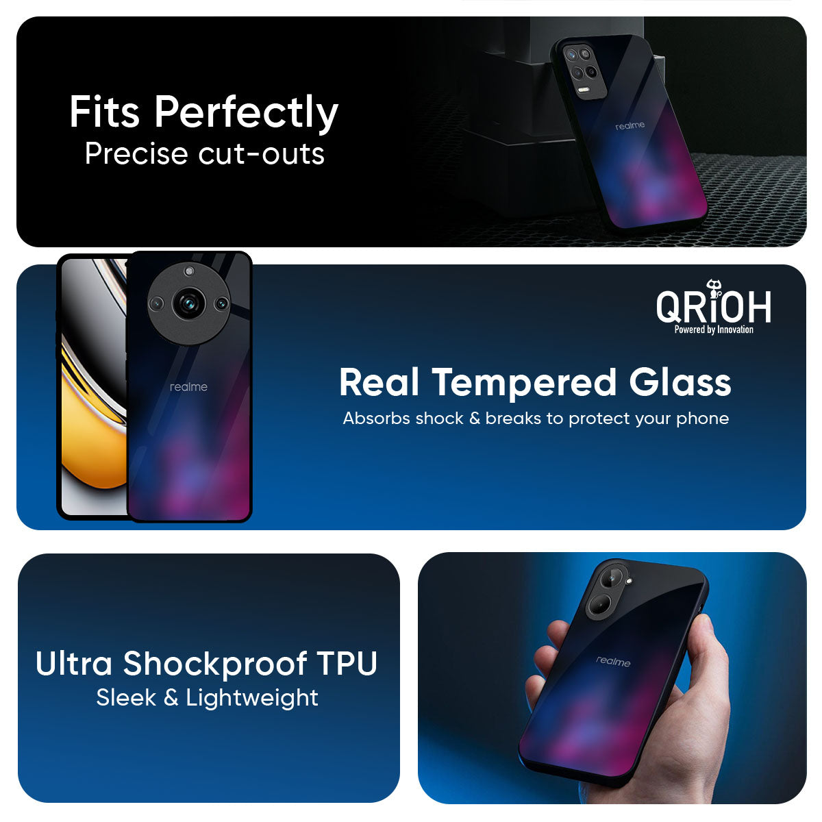 Pink Smudge Glass Case for Realme GT7 Pro