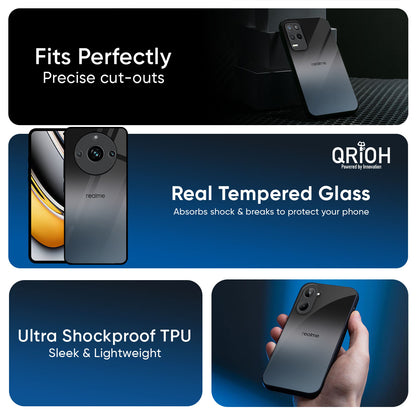 Dramatic Grey Glass Case for Realme GT7 Pro