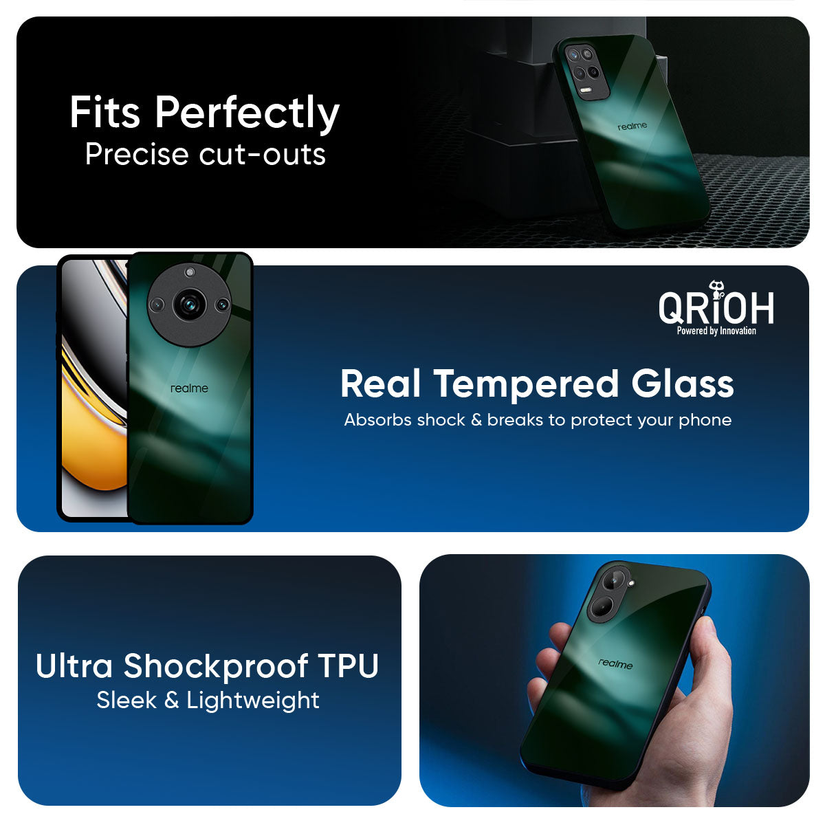 Northen Light Glass Case for Realme GT7 Pro