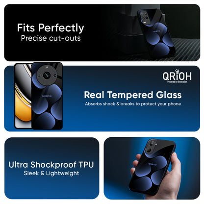 Five Blue Spots Glass Case for Realme GT7 Pro