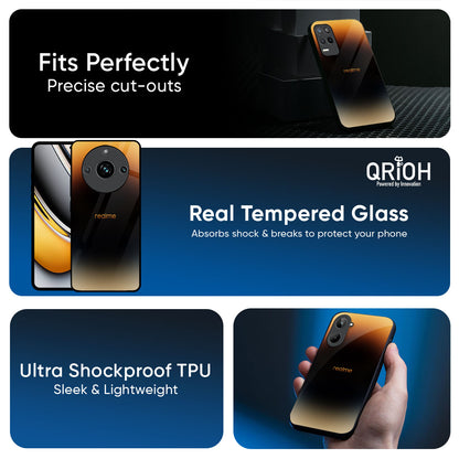 Grainy Yellow Glass Case for Realme GT7 Pro