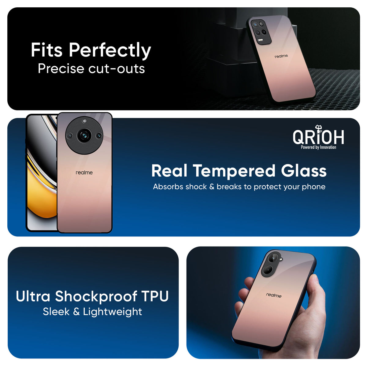 Golden Mauve Glass Case for Realme GT7 Pro