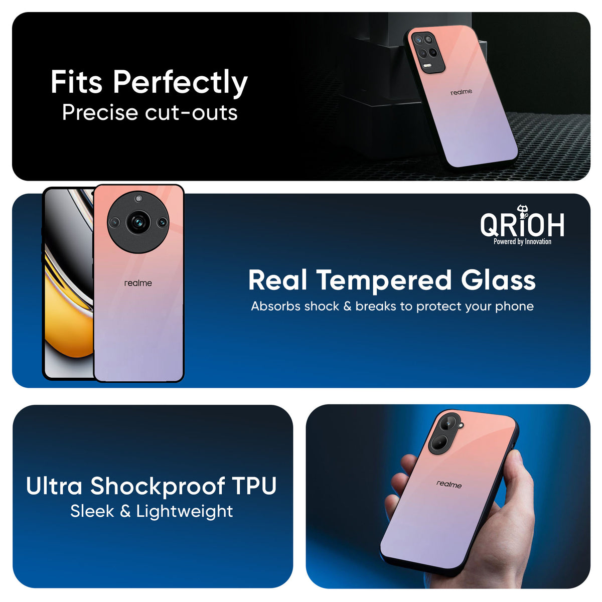 Dawn Gradient Glass Case for Realme 13 5G