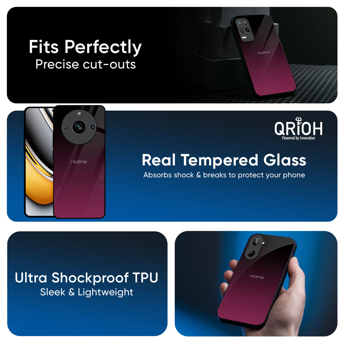 Wisconsin Wine Glass Case For Realme 13 5G