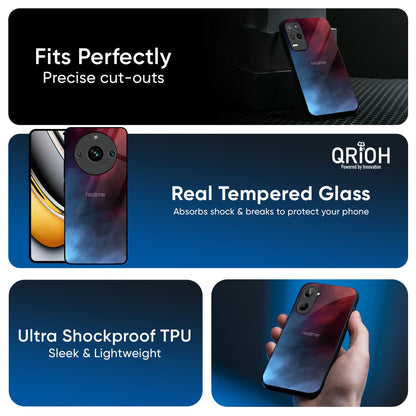 Smokey Watercolor Glass Case for Realme GT7 Pro