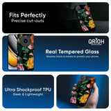 Flowers & Butterfly Glass Case for Realme Narzo N65 5G