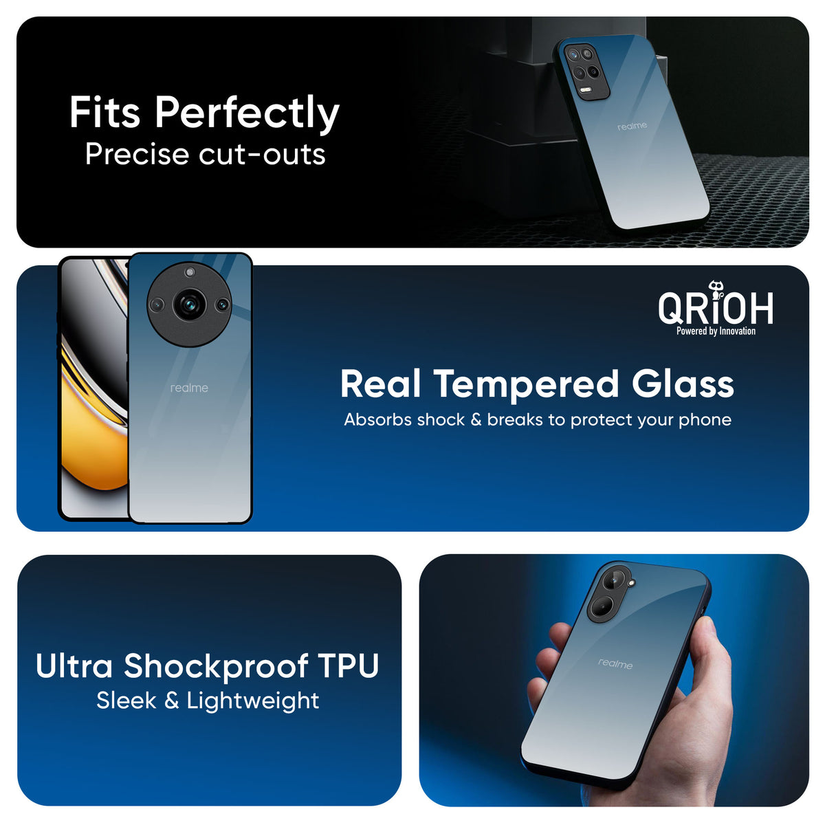 Deep Sea Space Glass Case for Realme GT7 Pro
