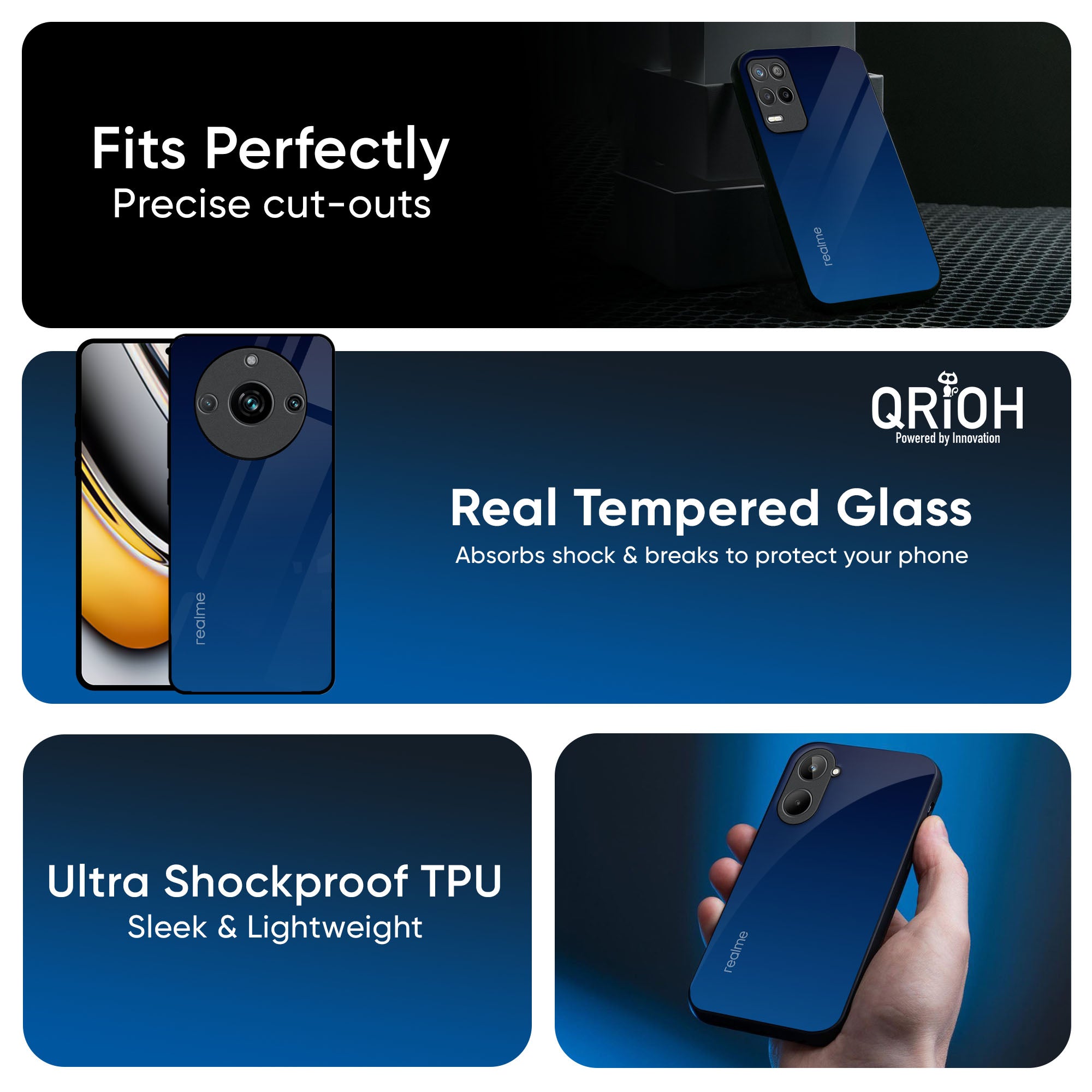 Very Blue Glass Case for Realme 13 5G