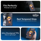 Orange Chubby Glass Case for Samsung Galaxy A56 5G