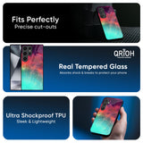 Colorful Aura Glass Case for Samsung Galaxy S25 5G
