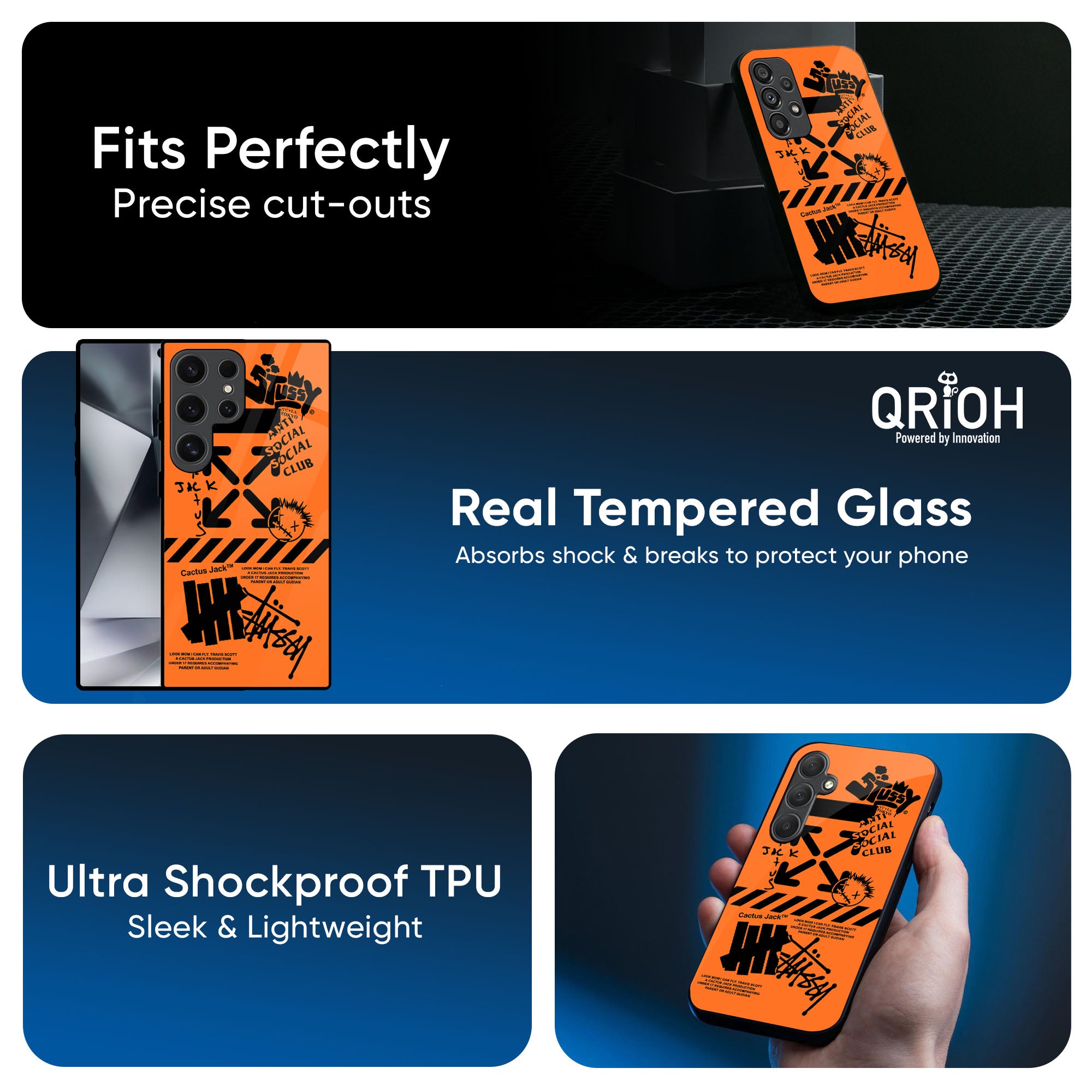 Anti Social Club Glass Case for Samsung Galaxy A16 5G