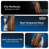 Timber Printed Glass Case for Samsung Galaxy A56 5G