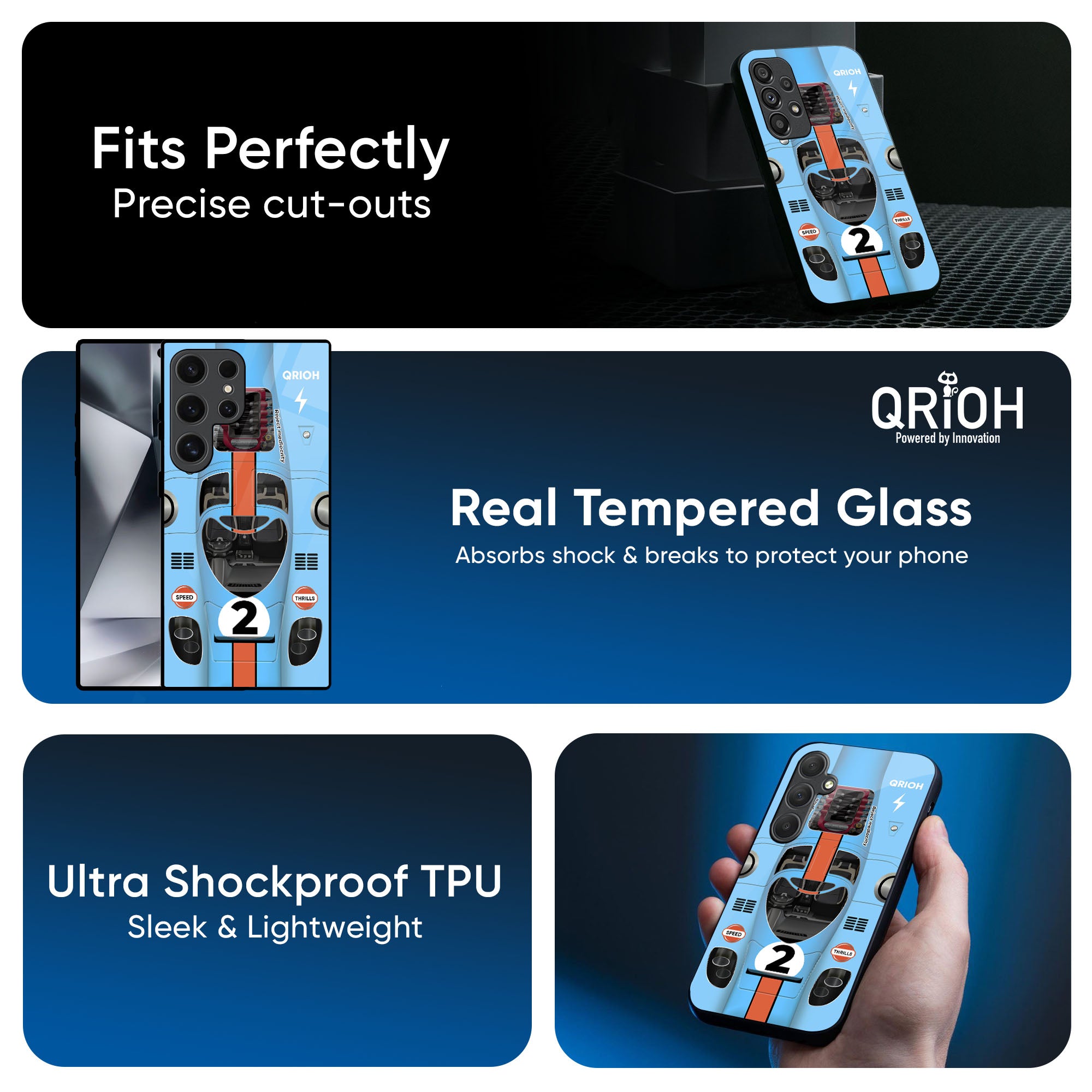 Race Laboratory Glass Case for Samsung Galaxy F41
