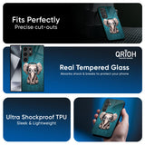 Adorable Baby Elephant Glass Case For Samsung Galaxy A56 5G