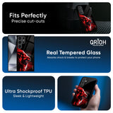 Red Angry Lion Glass Case for Samsung Galaxy A56 5G
