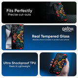 Retro Gorgeous Flower Glass Case for Samsung Galaxy A56 5G