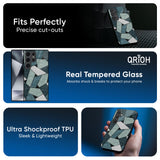 Abstact Tiles Glass Case for Samsung Galaxy A56 5G
