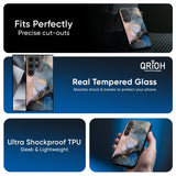 Marble Ink Abstract Glass Case for Samsung Galaxy A56 5G