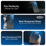 Blue Grey Ombre Glass Case for Samsung Galaxy A36 5G
