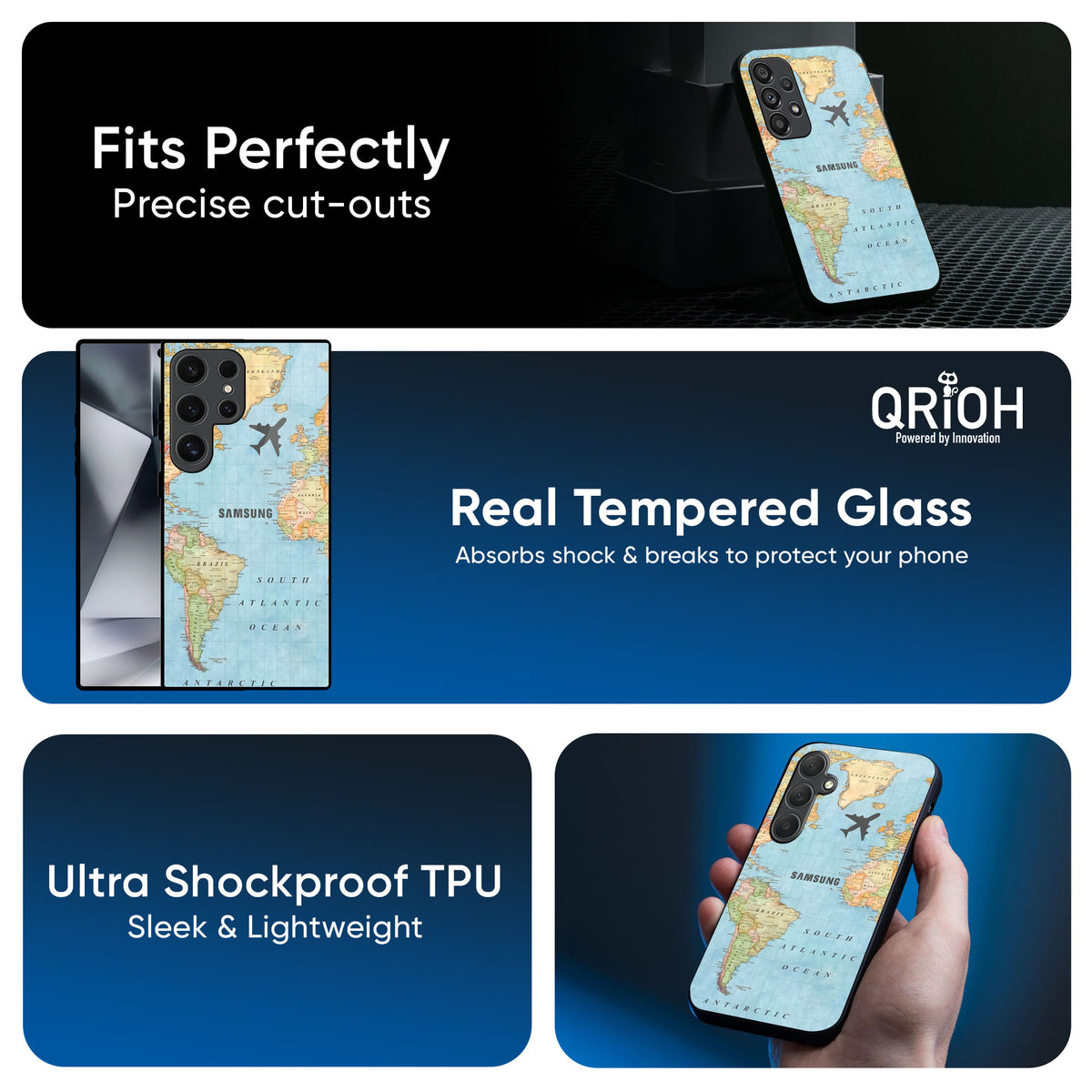 Fly Around The World Glass Case for Samsung Galaxy S25 Ultra 5G