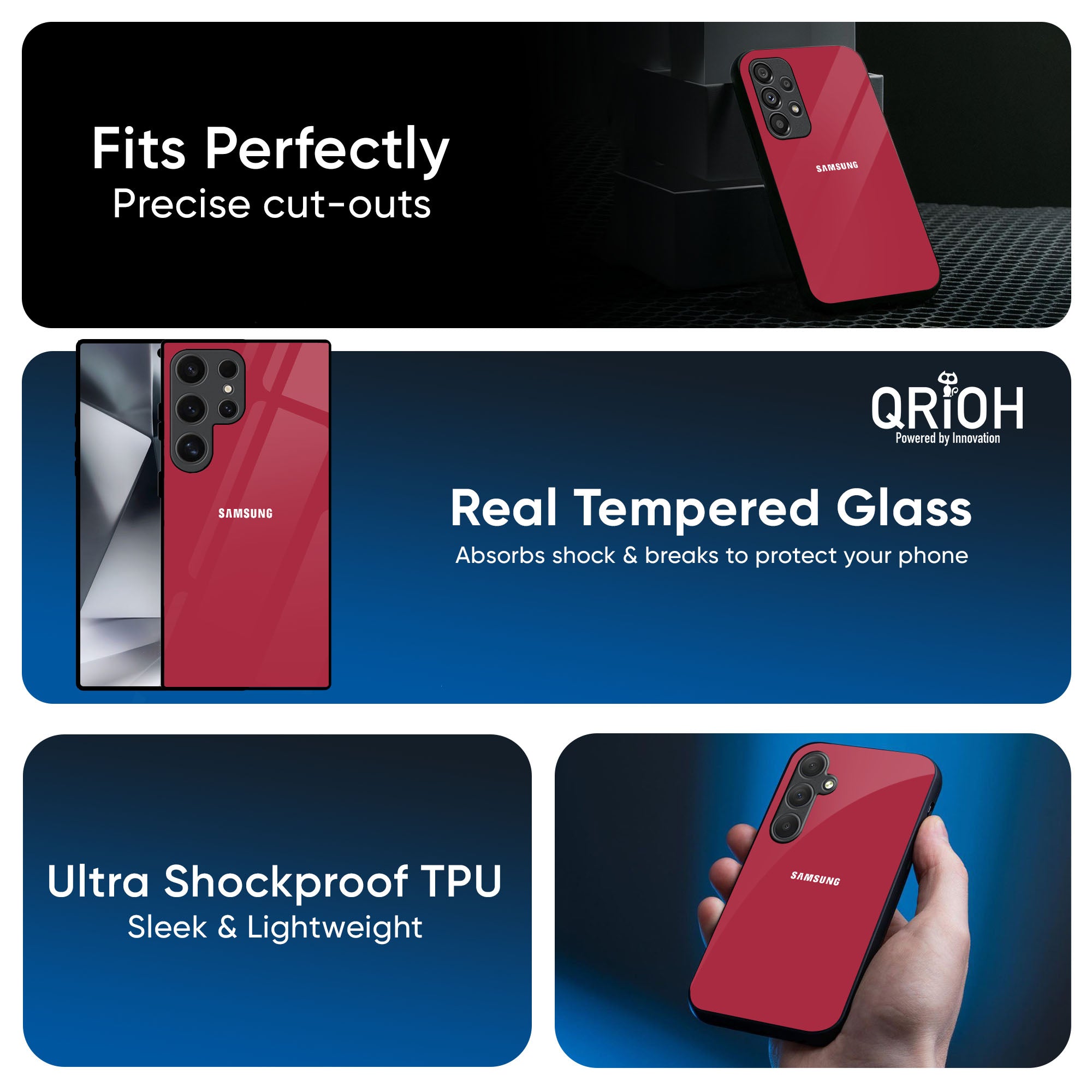 Solo Maroon Glass case for Samsung Galaxy S25 5G