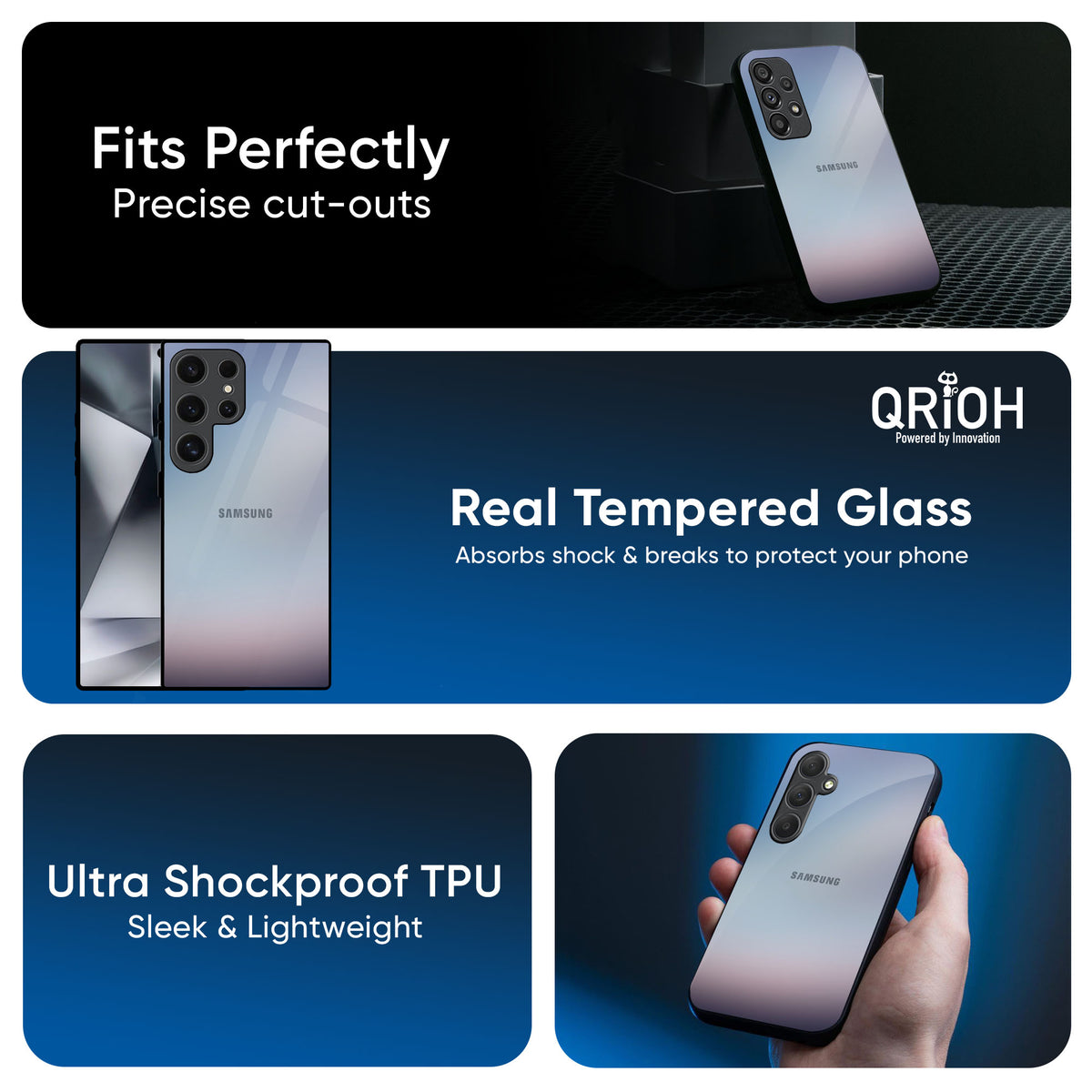Light Sky Texture Glass Case for Samsung Galaxy S25 Ultra 5G