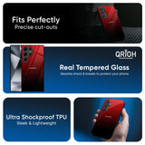 Maroon Faded Glass Case for Samsung Galaxy S25 5G