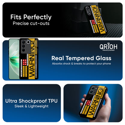 Aircraft Warning Glass Case for IQOO Z6 5G