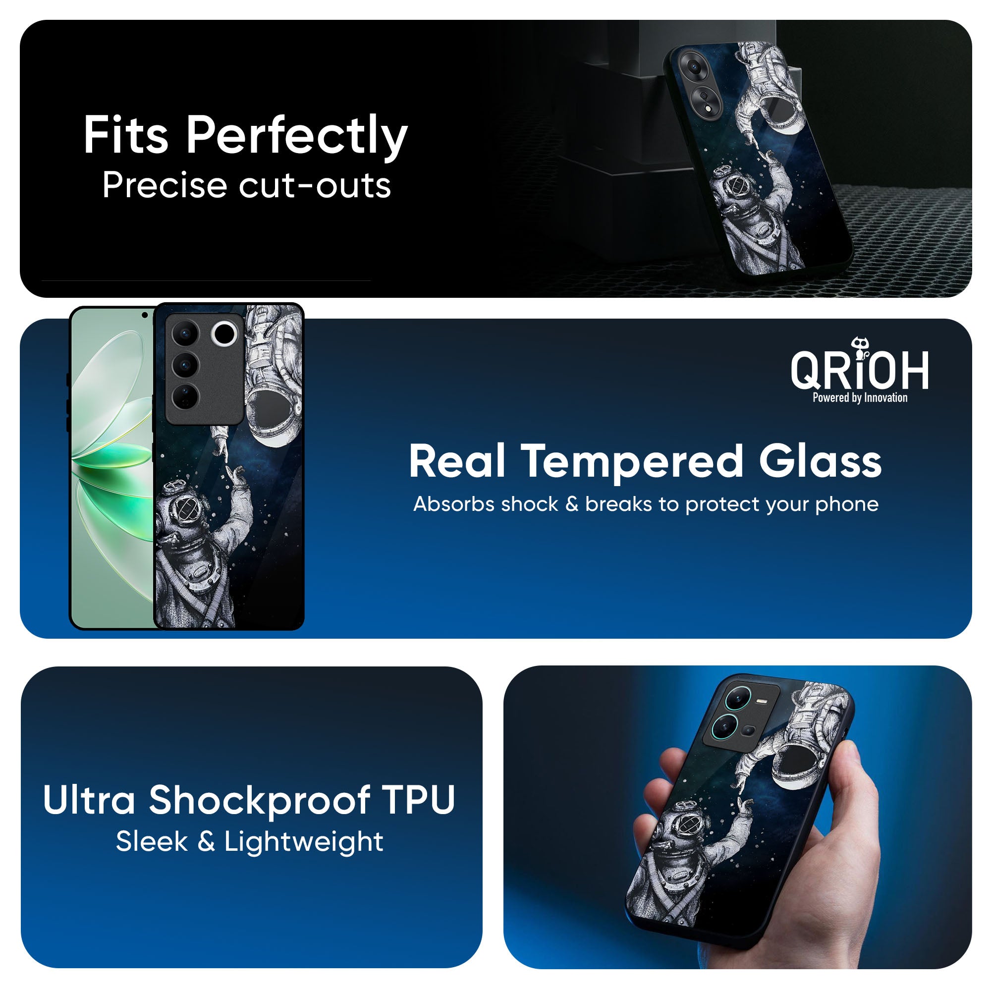 Astro Connect Glass Case for IQOO Z9s Pro 5G