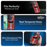 Racing Vintage Glass Case for Vivo V23e 5G