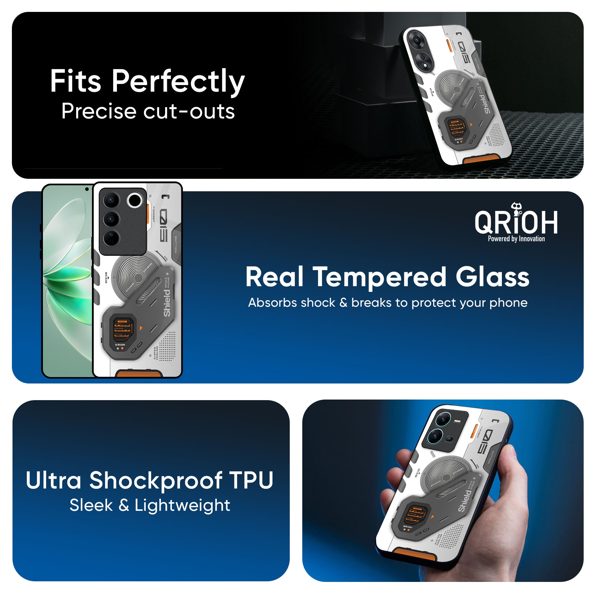 Liberty Cyber Glass Case for Vivo X50 Pro