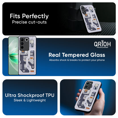 Tech Savvy Glass Case for Vivo T1 5G