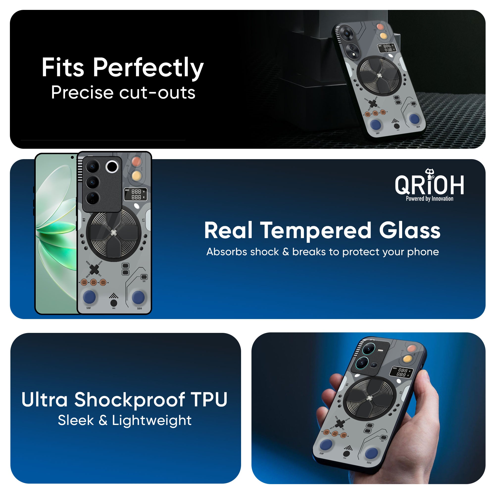 Gaming Gear Glass Case for Vivo V20 Pro