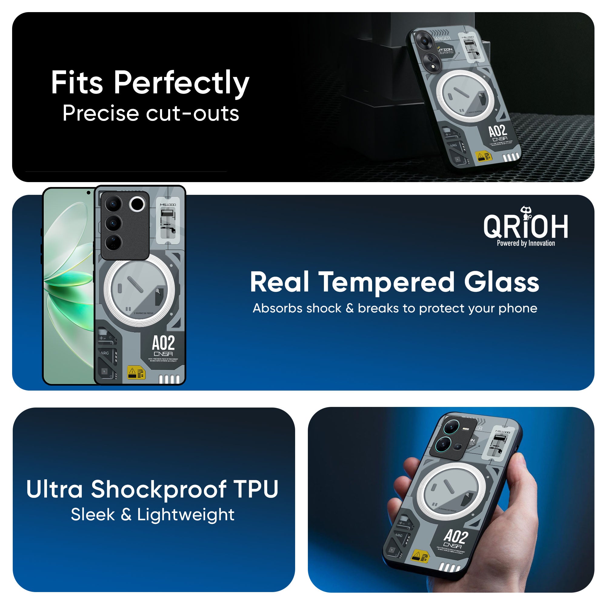 Modern Technology Glass Case for Vivo X50 Pro