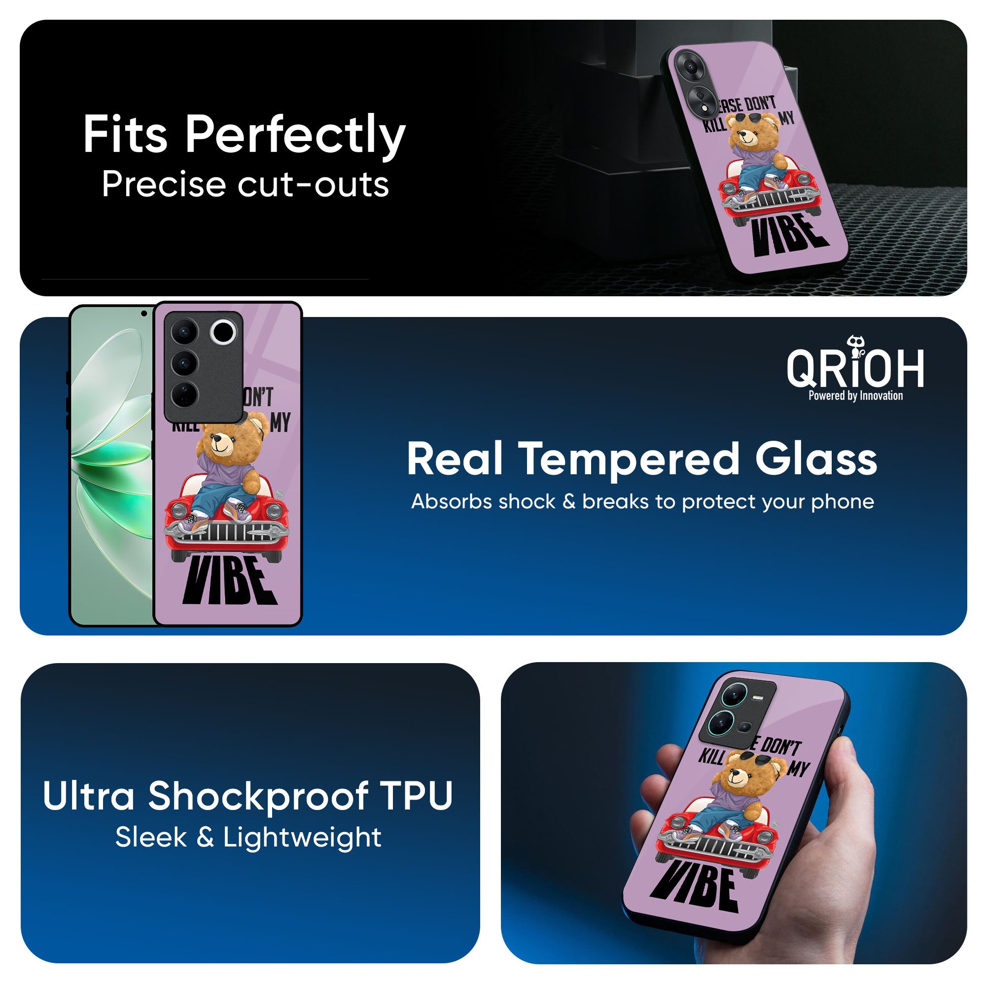 Don't Kill My Vibe Glass Case for Vivo X50 Pro