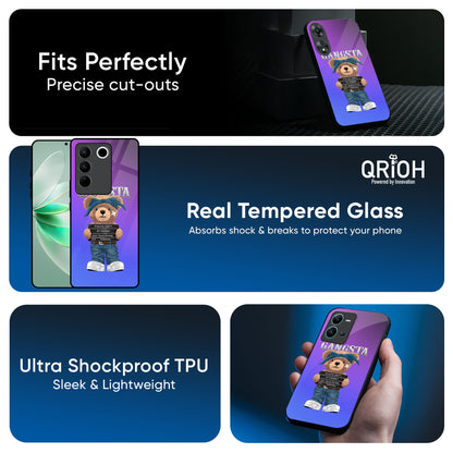 Gangsta Bear Glass Case for Vivo V20 Pro