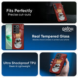 Astronaut Bear Glass Case for Vivo V25 Pro